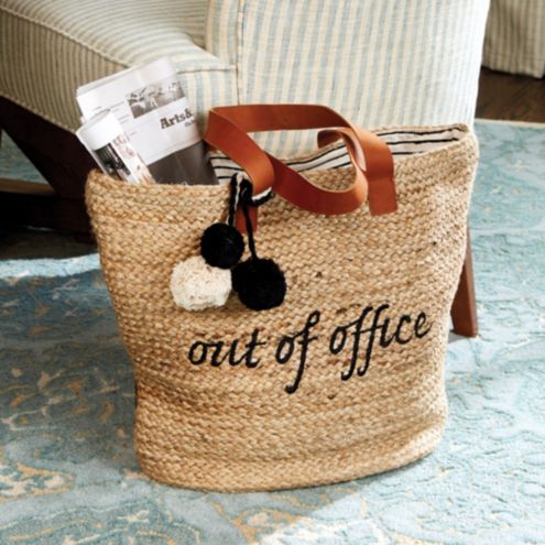 out of office tote bag