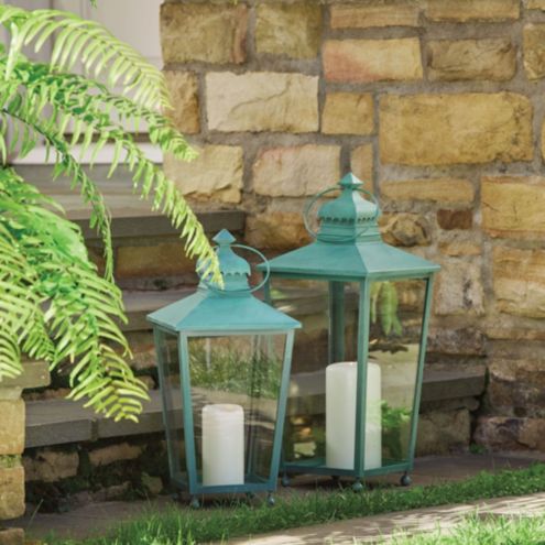 BW Merriment Lantern with Verdigris Finish & Rustproof Stainless Steel