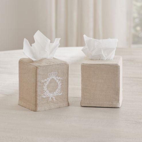 linen kleenex box covers