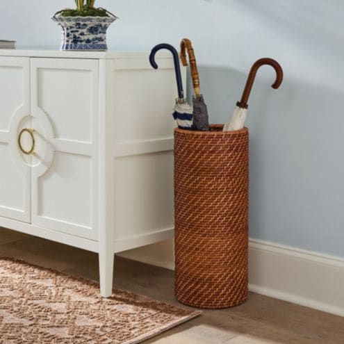 Piper Woven Umbrella Stand | Ballard Designs