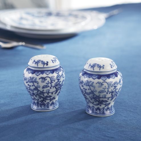 Chinoiserie Salt & Pepper Shakers Set