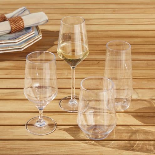 Veranda Outdoor Drinkware Set of 6 Shatterproof & Dishwasher Safe