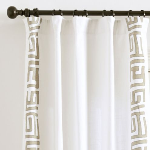Kuba Applique Curtain Panel Ballard Designs