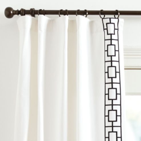 Embroidered Square Trellis Panels Set Of 2 Ballard Designs