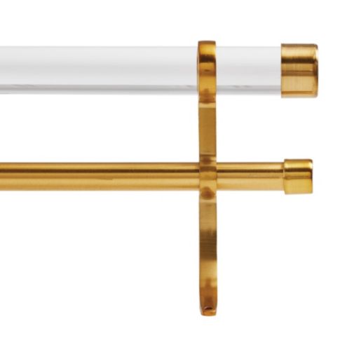 Acrylic Double Rod Hardware Set Ballard Designs Ballard Designs