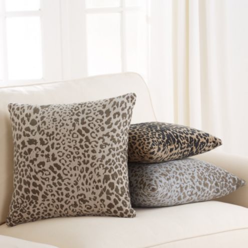 cheetah print throw pillows