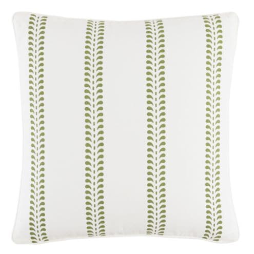 Hollis Ditsy Stripe Pillow Cover & Coordinating Drapery Design