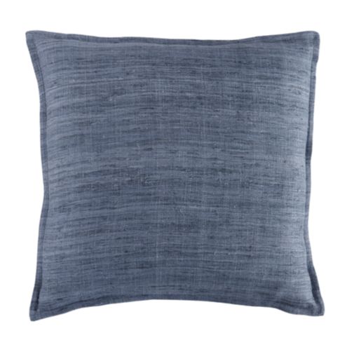 Laurent Raw Silk Colorful Throw Pillow Zippered Cover with Insert