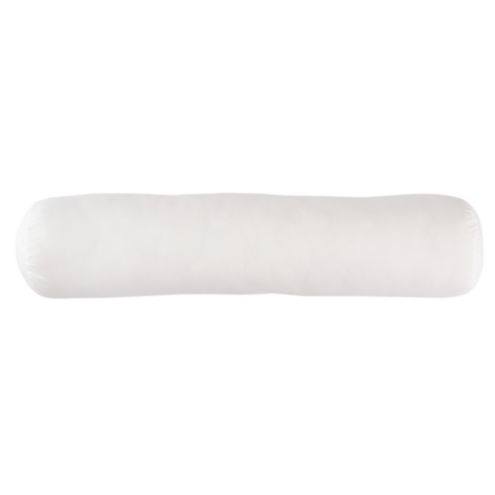 Bolster Pillow Insert with Lofty Poly Fiber & Smooth Cotton Cover