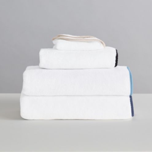 SK Trimmed Bath Towel Collection in Turkish Cotton & Signature Colors