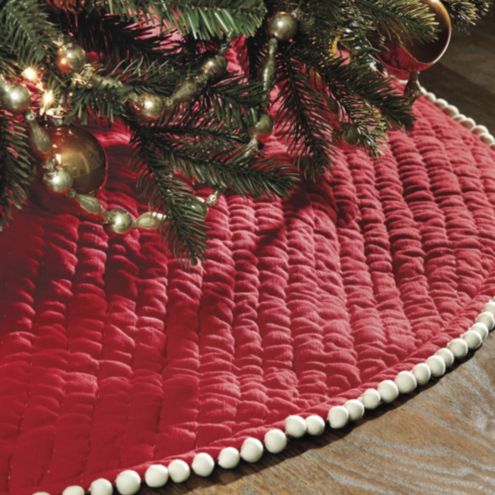 Audree Pom Pom Tree Skirt Ballard Designs