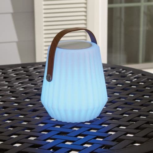 Outdoor LED Lantern with Speaker & Color Change Remote Control