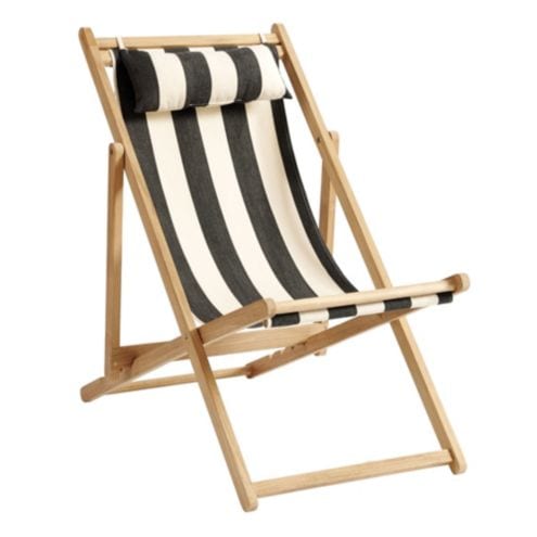 wooden sling beach chairs