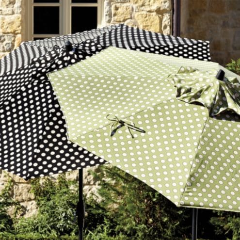 dot patio umbrella DMVWJR Beach With Fringe, Yellow Polka Dots Tassel Umbrella Tilt 45 Upf50+, L 5.9ft  H 7.0ft Patio Umbrella With Base : Patio, Lawn & Garden providing adjustable sun protection to you backyard or deck at any time of day. Bailey Blue Blackout Umbrella |