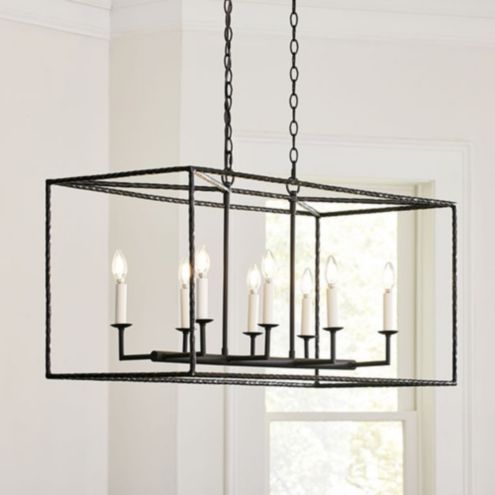 Hadley 8 Light Pendant Rectangular