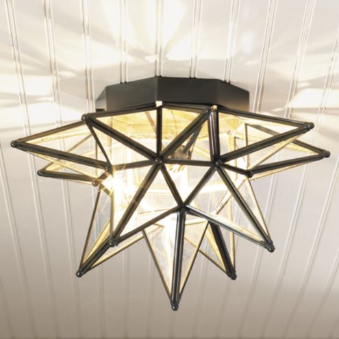 Moravian Star Ceiling Mount Sconce Ballard Designs