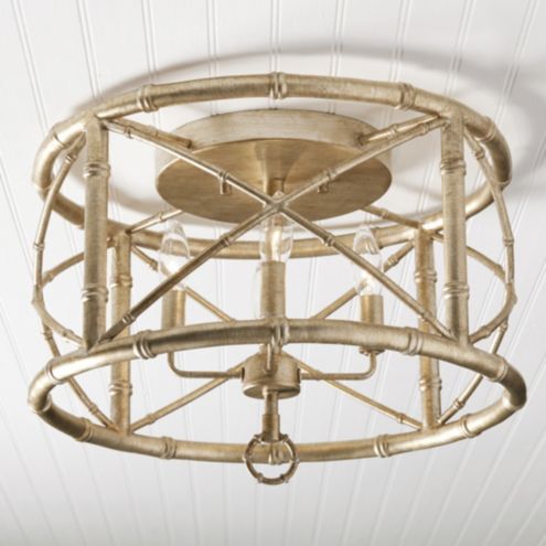 Bamboo Ceiling Mount Light Fixture Ballard Designs