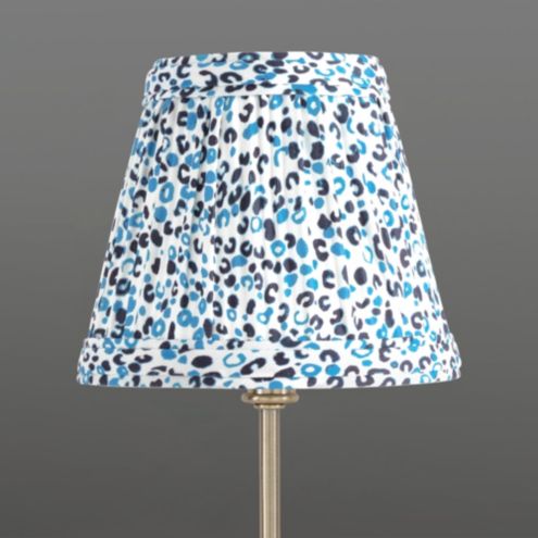Animal Print Chandelier Shade, Blue Animal Print Lamp Shade