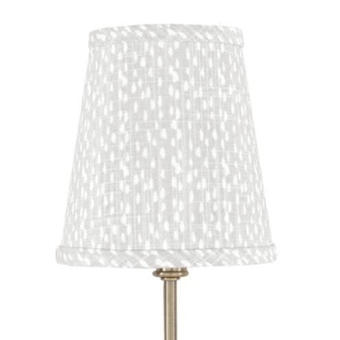 Limited Edition Riverbed Tall Chandelier Shade with Neutral Print