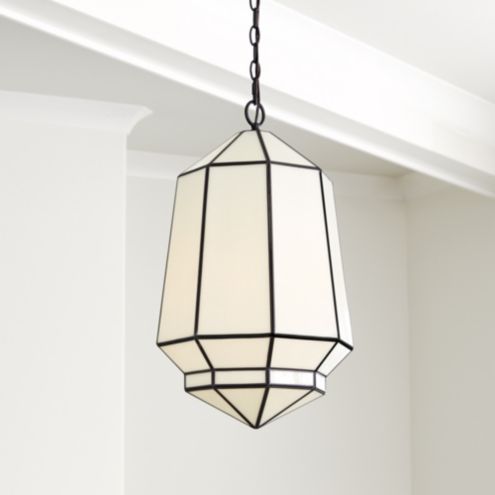 Khloe Large Milk Glass Pendant Light