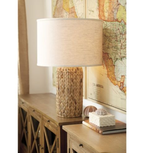 seagrass table lamp