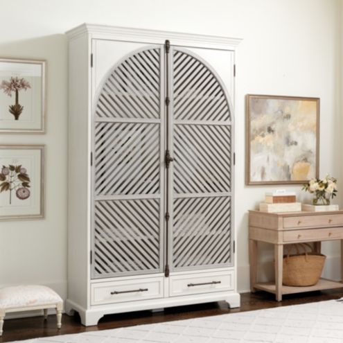 tall storage cabinet with doors