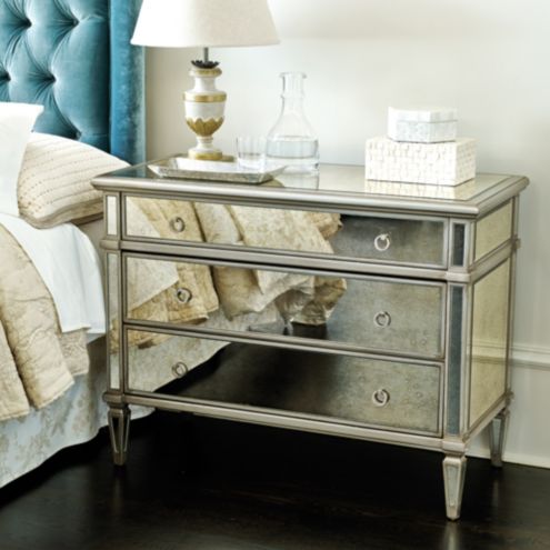 Addison Mirrored 3 Drawer Chest Ballard Designs