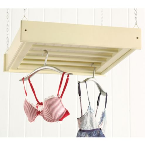 Beadboard Ceiling Drying Rack Ceiling Mounted Drying Rack