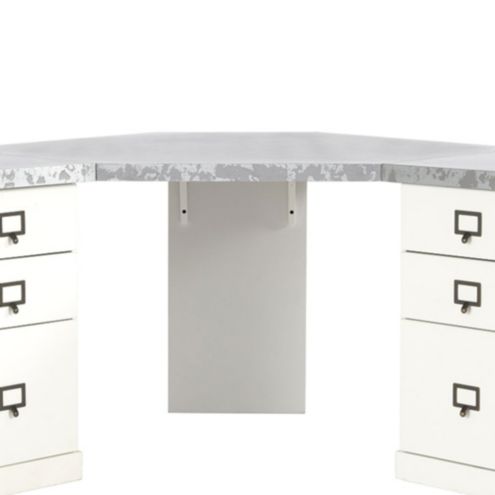 Zinc Top Corner Desk Addition Work Surface Ballard Designs