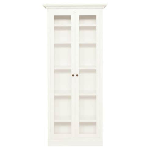 Josephina Bookcase with Glass Doors & Adjustable Shelves