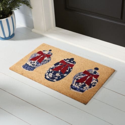 Bow Ginger Jar Mat | Ballard Designs