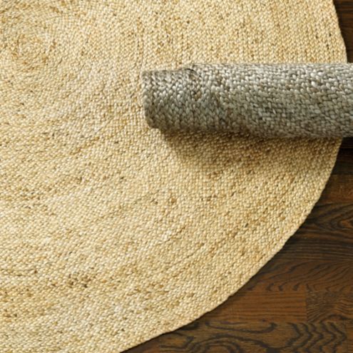 6' round jute rug