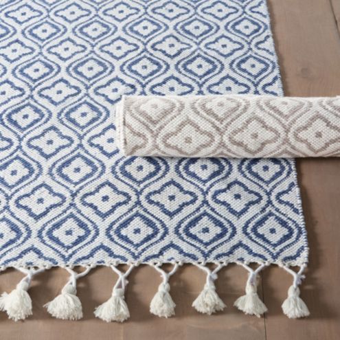 Kimmy Performance Rug with Washable Floral Medallion Motif