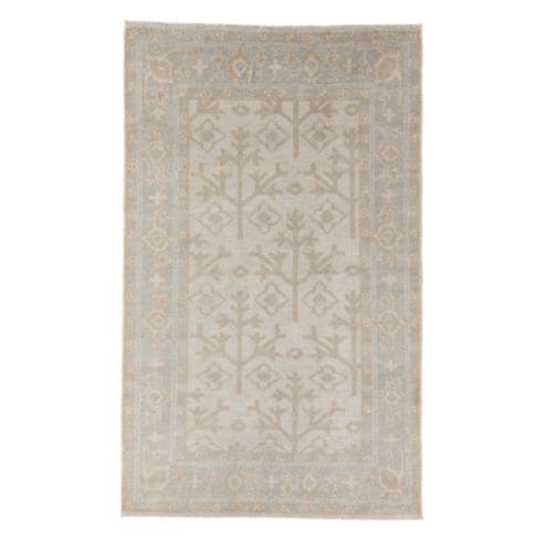 SK Emilyn Hand Knotted Wool Rug 5x8 with Tree of Life Motif