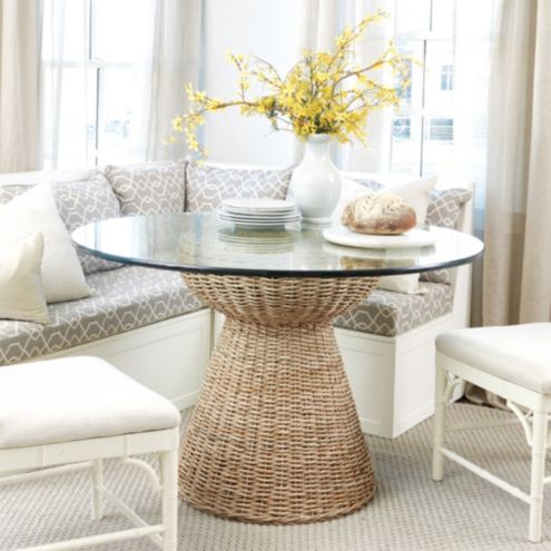 Tangiers Woven Banana Bark Dining Table