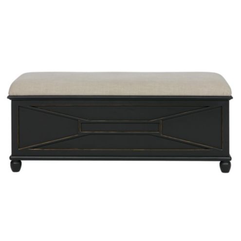 Bunny Williams Warren Upholstered Storage Bench Ballard Designs