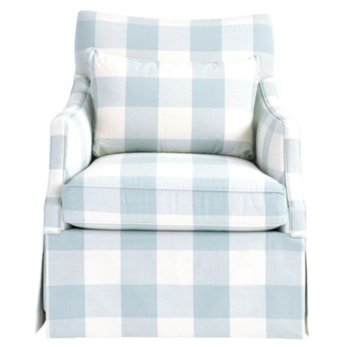 Larkin Swivel Glider in Buffalo Check 