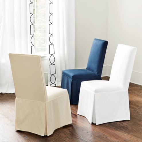 Parsons Chair Slipcover Ballard Designs, Navy Blue Parsons Chair Slipcovers