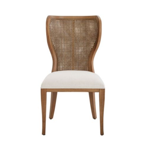 Gilmore Upholstered Dining Chair Cane Back, Ballard Designs Wicker Dining Chairs