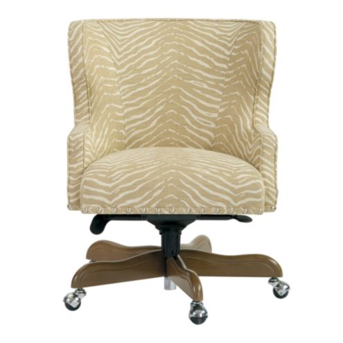 Suzanne Kasler Carson Desk Chair In Zebra Natural Ballard Designs