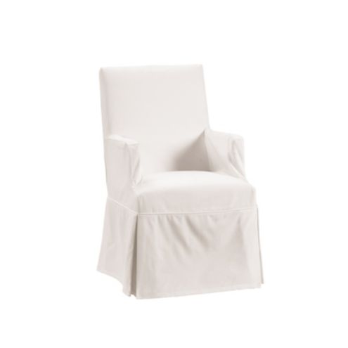 Twill Parsons Armchair Slipcover, Parson Dining Chair Slip Covers