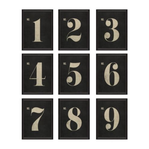 Vintage Number Art | Ballard Designs