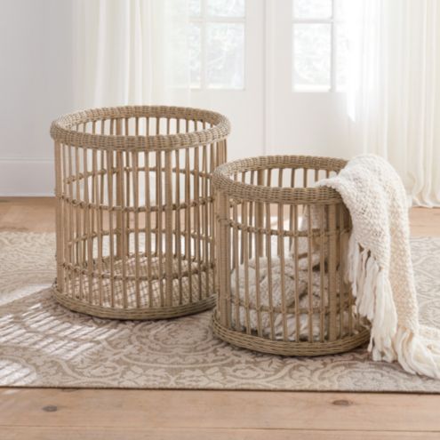 Round Storage Basket, Set of 2