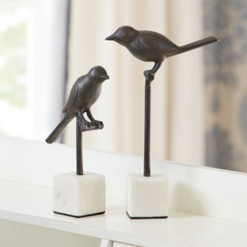 Garden Bird Table Sculpture Decor