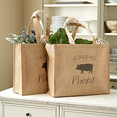Piggy Goes To Market Totes - Set of 2