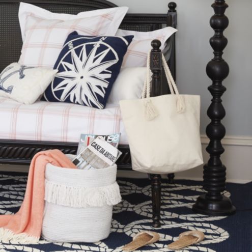 Tassel & Rope Tote | Ballard Designs