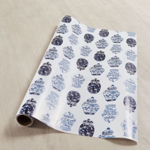 Ginger Jar Blue and White Gift Wrapping Paper