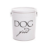 Pet Food Canisters -White Lacquer Finish