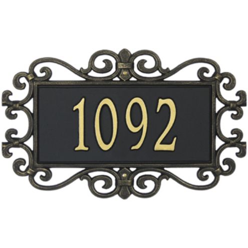 Scrolled Standard Wall Sign -One Line