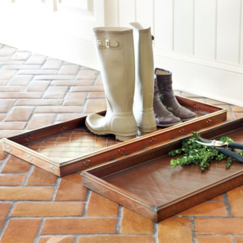 Galvanized Boot Tray